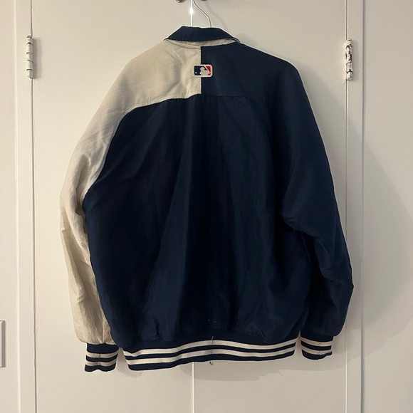 Starter Men's Navy and White Yankees Jacket - Picture 4 of 6